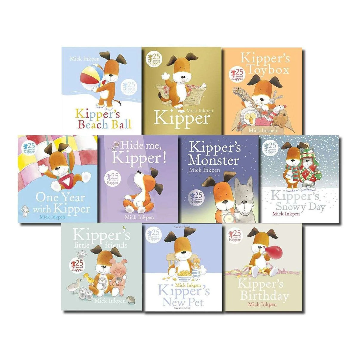 Kipper the Dog Collection – 10 Book Set: Fun Stories & Animal Adventures - By Mick Inkpen - Paperback
