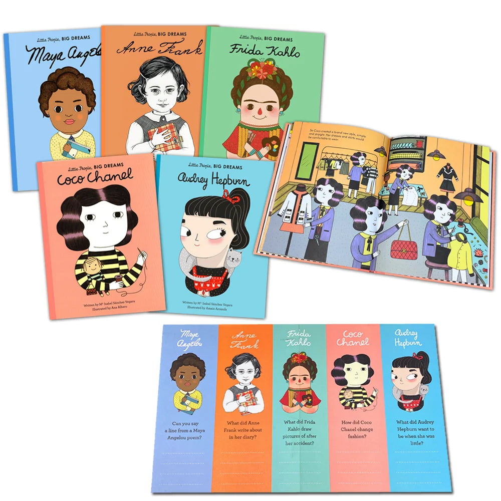 Little People, BIG DREAMS – Inspiring Artists & Writers 5 Book Collection Box Set: Illustrated Children's Biographies - Hardcover