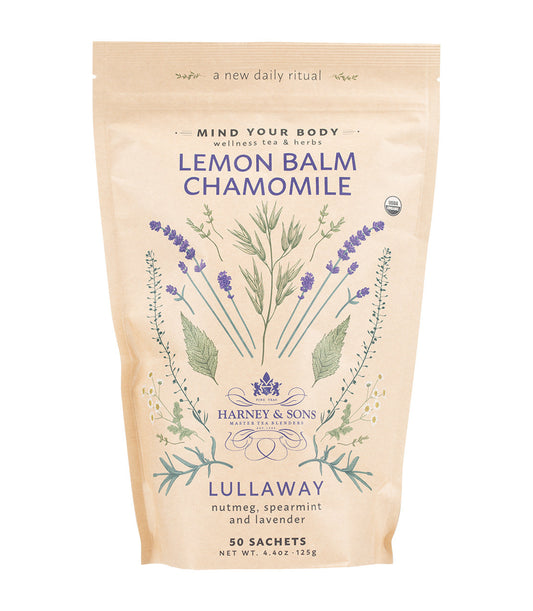 Organic Lemon Balm Chamomile, Bag of 50 Sachets