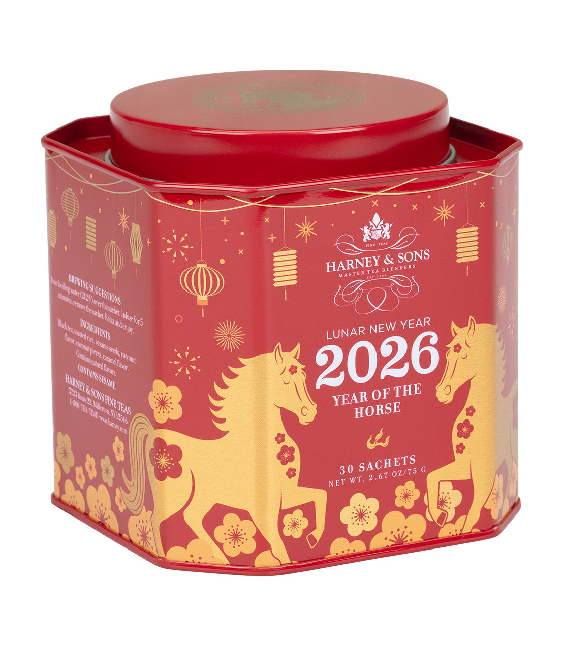 Lunar New Year 2026 – Year of the Horse, Tin of 30 Sachets