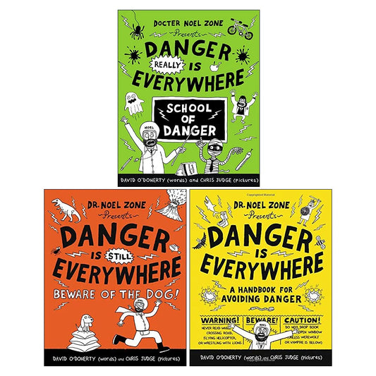 Danger Is Everywhere – 3 Book Collection Set: Funny Adventure & Survival Stories - By David O'Doherty