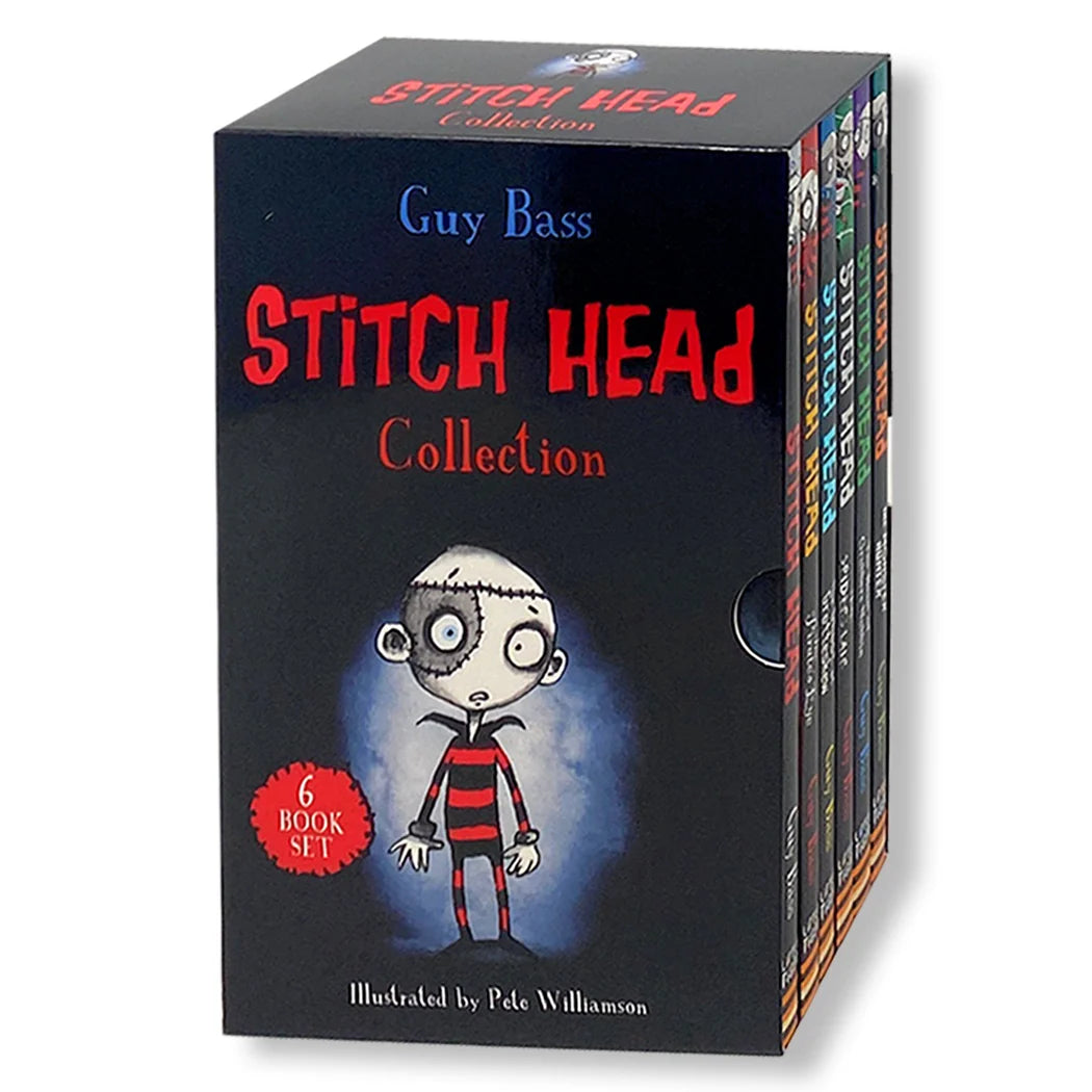 Stitch Head Series – 6 Book Set: The Ghost of Grotteskew, Monster Hunter & More - By Guy Bass - Paperback