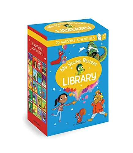 My Young Readers Library – 20 Book Collection Set: Turquoise, Purple, Gold, White & Lime Reading Levels - Early Reader Children's Books