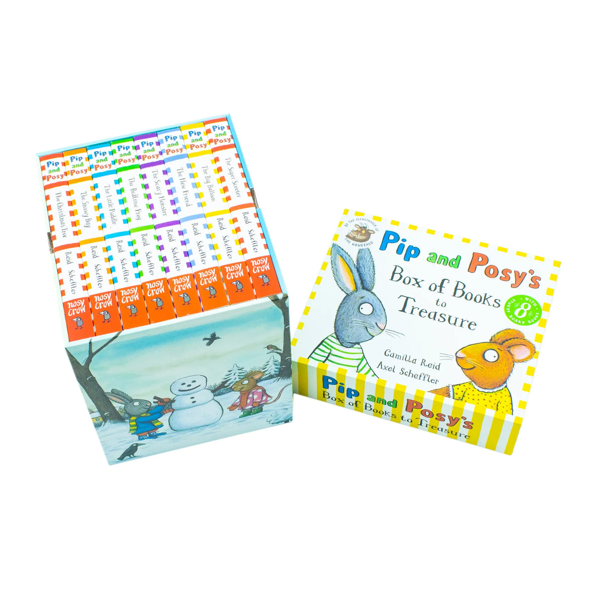 Pip and Posy – 8 Book Collection Box Set: Toddler Adventures, Friendship & Kindness - By Axel Scheffler - Board Books