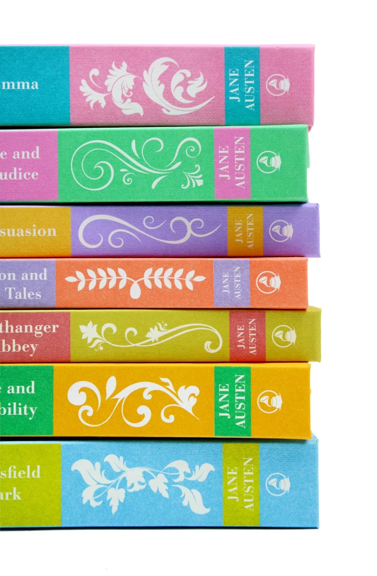 Bundle Jane Austen: The Complete Series Seven Book Set in Hardcover With Tote