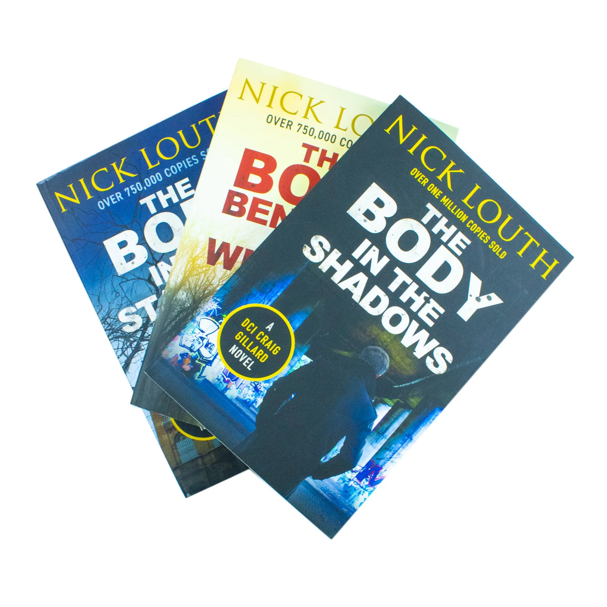 DCI Craig Gillard Crime Thrillers – Books 9–11: The Body Beneath the Willows, The Body in the Stairwell & The Body in the Shadows - By Nick Louth - Paperback