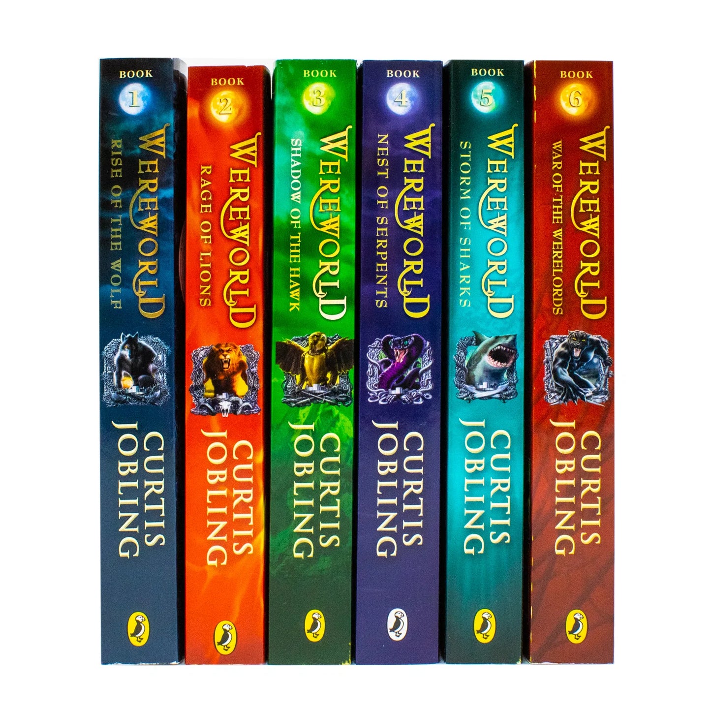 Wereworld – 6 Book Collection Set, Books 1–6: Rise of the Wolf, Rage of Lions & More - By Curtis Jobling