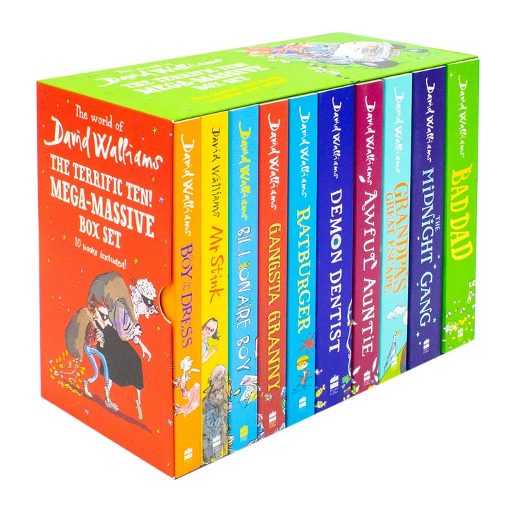 David Walliams – The Terrific Ten Mega Massive 10 Book Box Set: Funny Children's Fiction & Adventures - Paperback