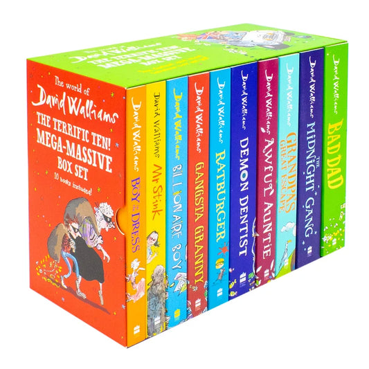 David Walliams – The Terrific Ten Mega Massive 10 Book Box Set: Funny Children's Fiction & Adventures - Paperback