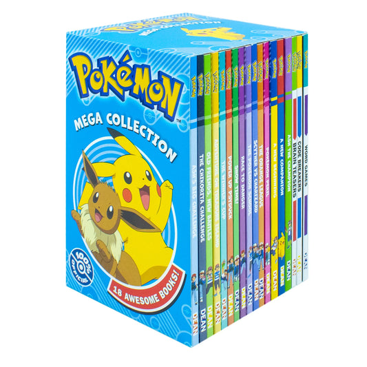 Pokémon Mega Collection – 18 Book Box Set: Pokémon Adventures & Stories for Young Readers - Ages 8+