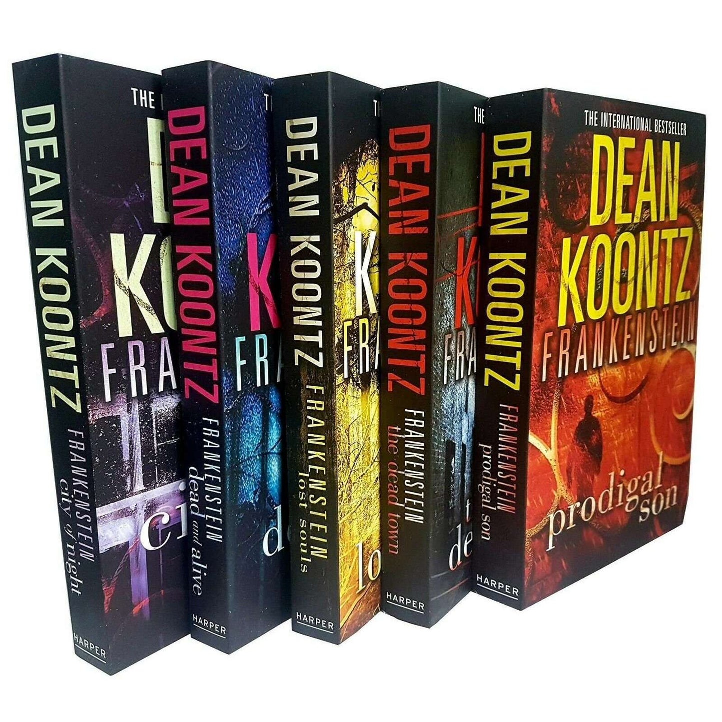Dean Koontz's Frankenstein Series – Complete 5 Book Set: Prodigal Son, City of Night, Dead and Alive & More - By Dean Koontz - Paperback