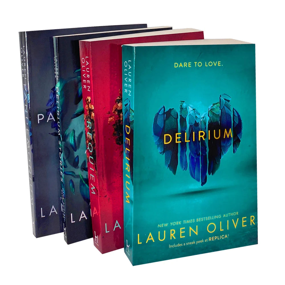 Delirium Series – Complete 4 Book Collection Box Set: Delirium, Pandemonium, Requiem & Delirium Stories - By Lauren Oliver - Paperback