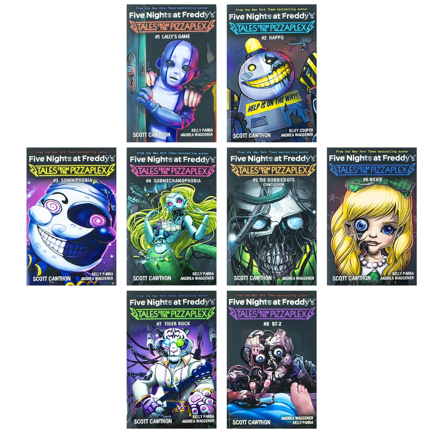 Five Nights at Freddy's: Tales from the Pizzaplex – 8 Book Collection Set - By Scott Cawthon