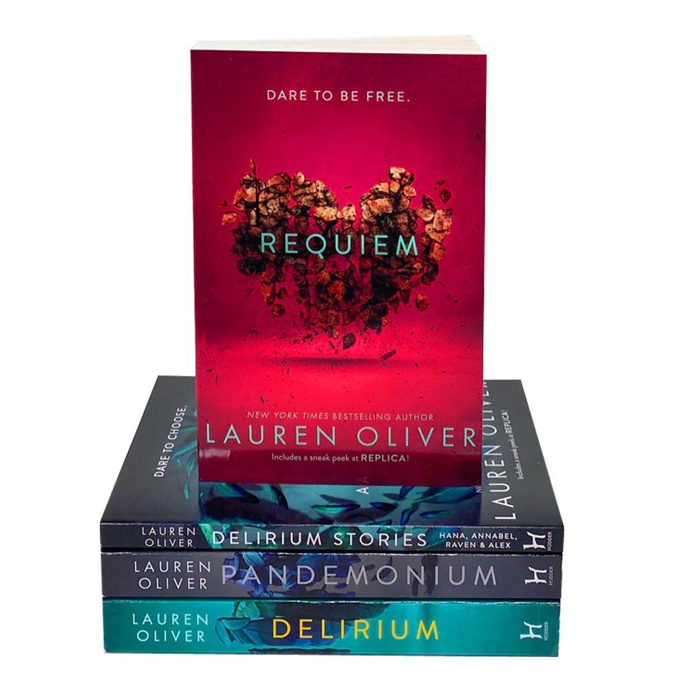 Delirium Series – Complete 4 Book Collection Box Set: Delirium, Pandemonium, Requiem & Delirium Stories - By Lauren Oliver - Paperback