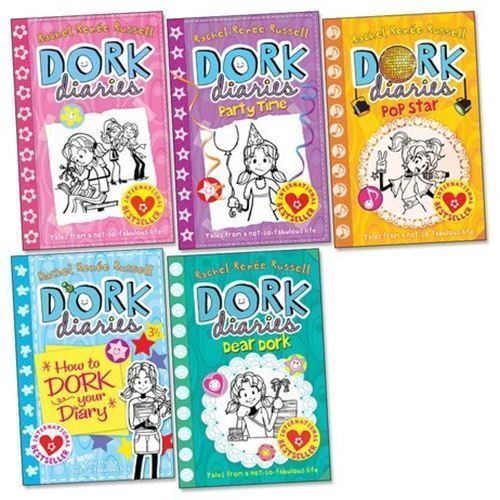 Dork Diaries Pack - FIVE BOOKS: Dork Diaries, Dear Dork, How to Dork Your Diary,