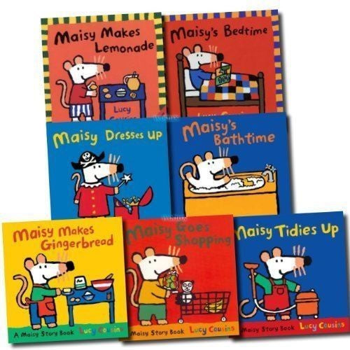 Maisy 7 Picture Books Collection Set (Maisy Dresses Up, Maisy Goes Shopping,Mais