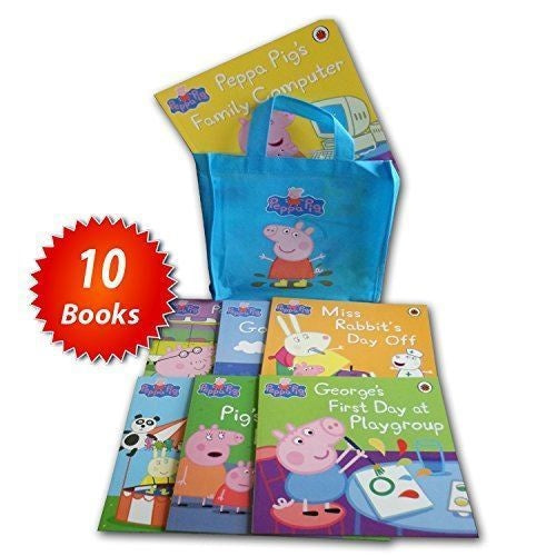 Peppa Pig Collection - 10 Book Set in a Bag [Paperback] [Jan 01, 2014] LUCY COUS