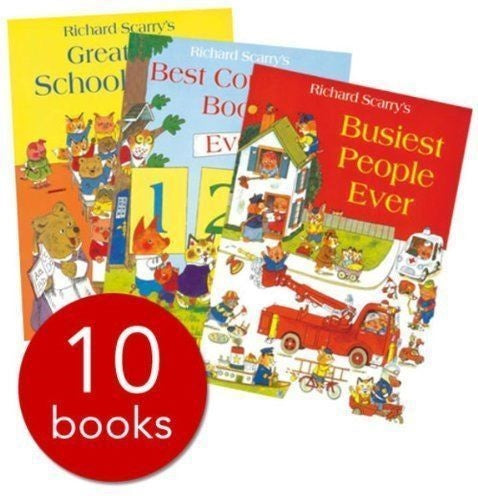 Richard Scarry Collection- 10 Books (RRP £69.90) by (2013-01-01) [Paperback] [Ja