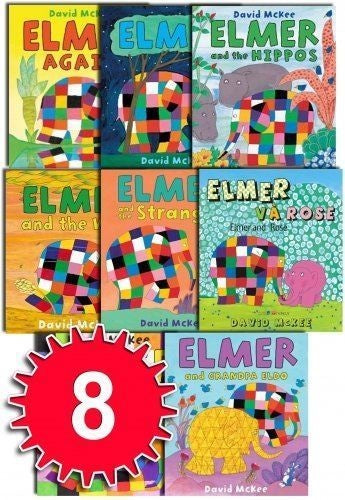 Elmer the Patchwork Elephant Collection - David Mckee - 8 Book Set [Paperback] [