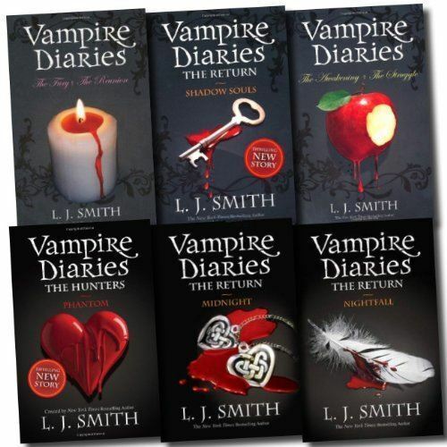 Vampire Diaries Collection L J Smith 6 Books Set 1 to 8 Series (Phantom, Etc) [P