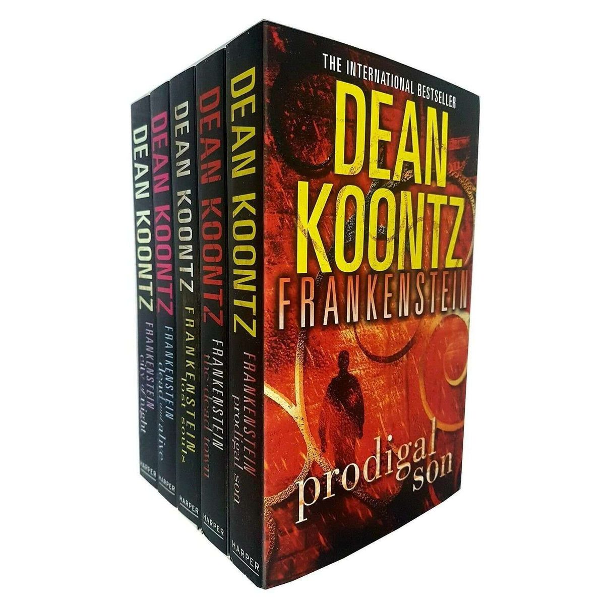 Dean Koontz's Frankenstein Series – Complete 5 Book Set: Prodigal Son, City of Night, Dead and Alive & More - By Dean Koontz - Paperback