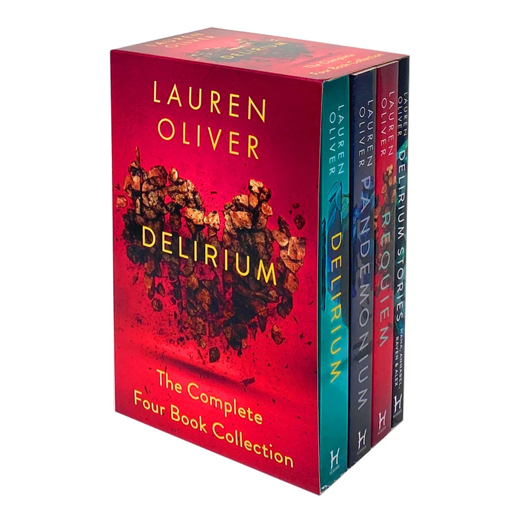 Delirium Series – Complete 4 Book Collection Box Set: Delirium, Pandemonium, Requiem & Delirium Stories - By Lauren Oliver - Paperback