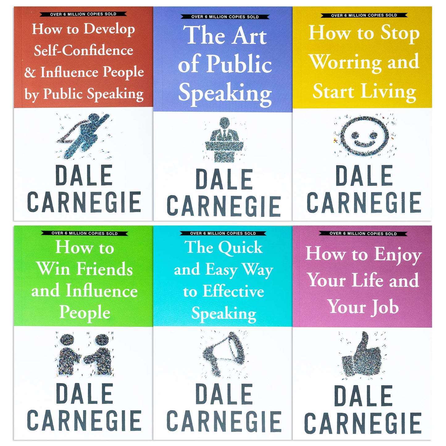 Dale Carnegie Personal Development – 6 Book Collection Set: Public Speaking, Confidence, Leadership, Success & Communication - By Dale Carnegie