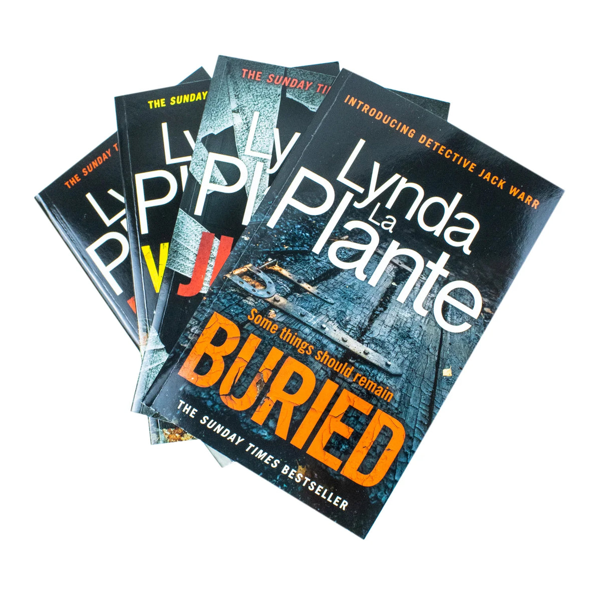 DC Jack Warr Crime Thriller Series – 4 Book Set: Buried, Judas Horse, Vanished & Pure Evil - By Lynda La Plante - Paperback
