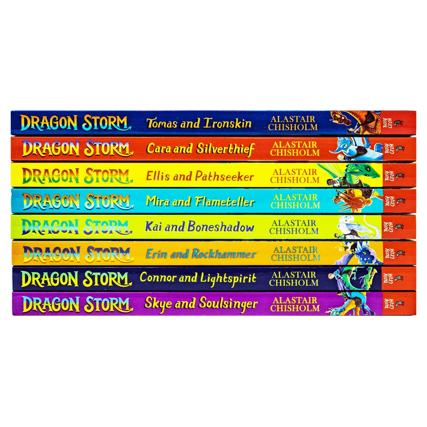 Dragon Storm Series – 8 Book Collection Set: Magical Dragon Adventures - By Alastair Chisholm