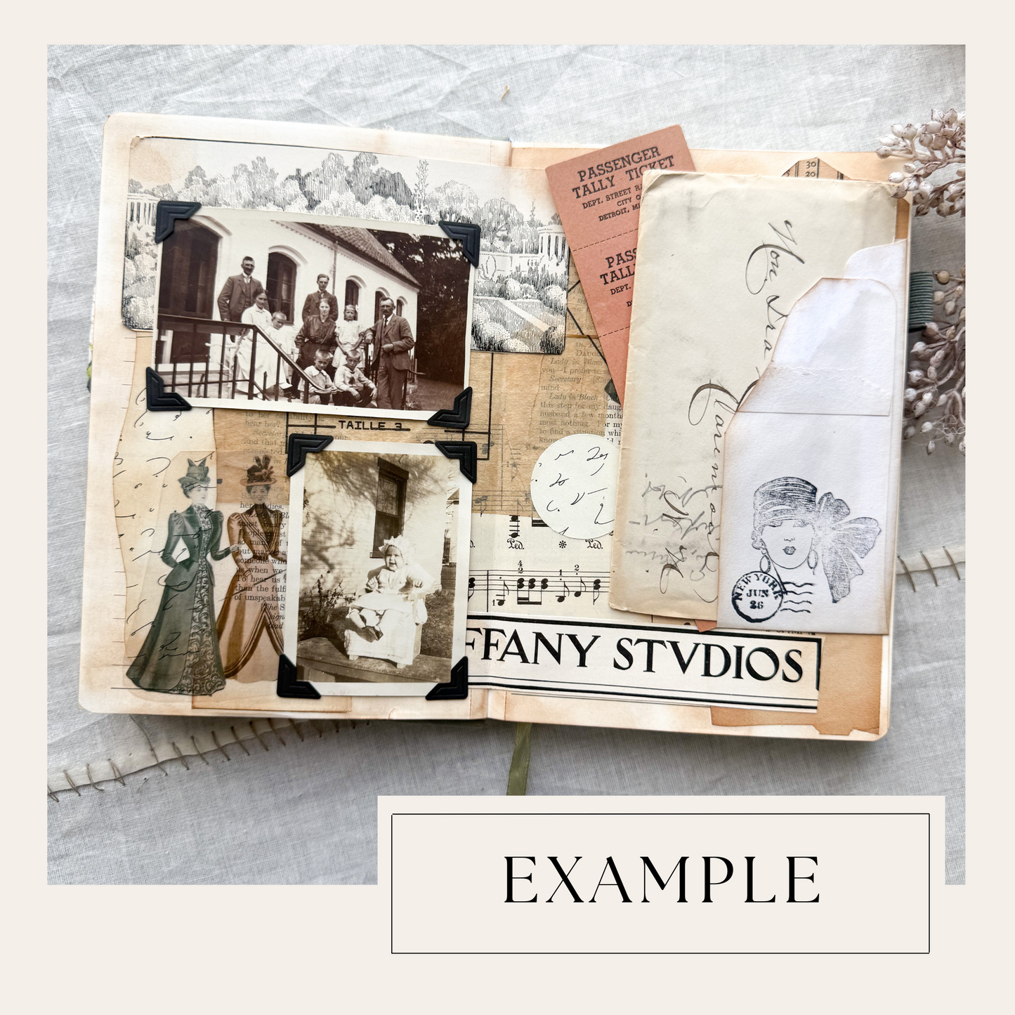 Authentic Vintage Stickers- Handmade