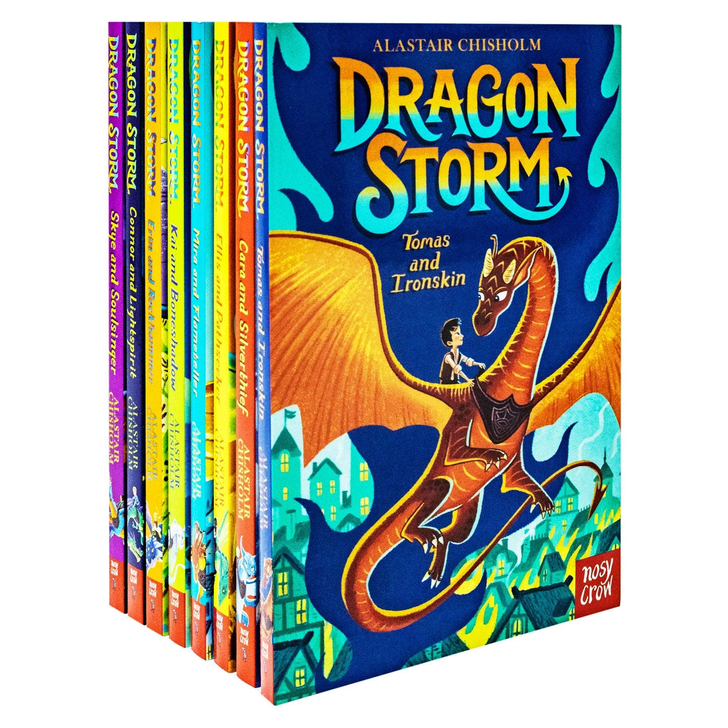 Dragon Storm Series – 8 Book Collection Set: Magical Dragon Adventures - By Alastair Chisholm