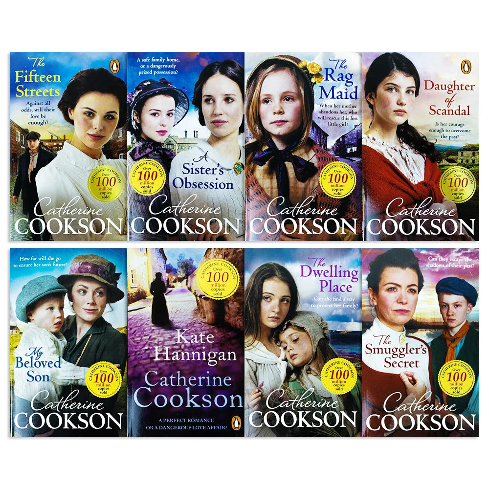 Catherine Cookson – 8 Book Collection Set: My Beloved Son, The Dwelling Place, The Rag Maid, Kate Hannigan & More - Historical Fiction