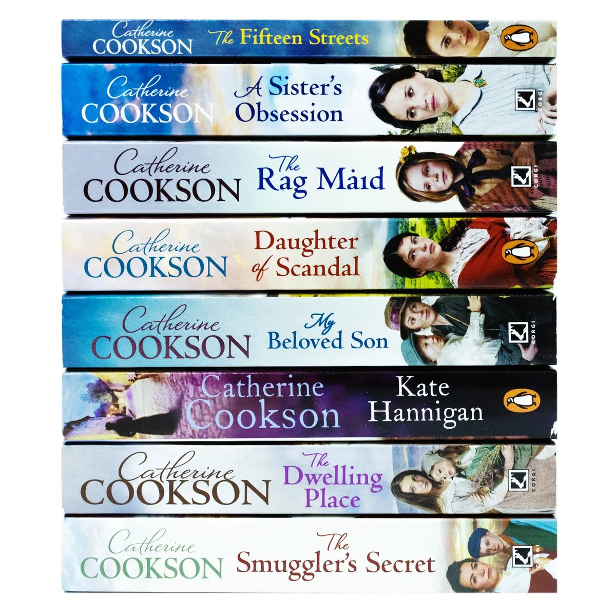 Catherine Cookson – 8 Book Collection Set: My Beloved Son, The Dwelling Place, The Rag Maid, Kate Hannigan & More - Historical Fiction