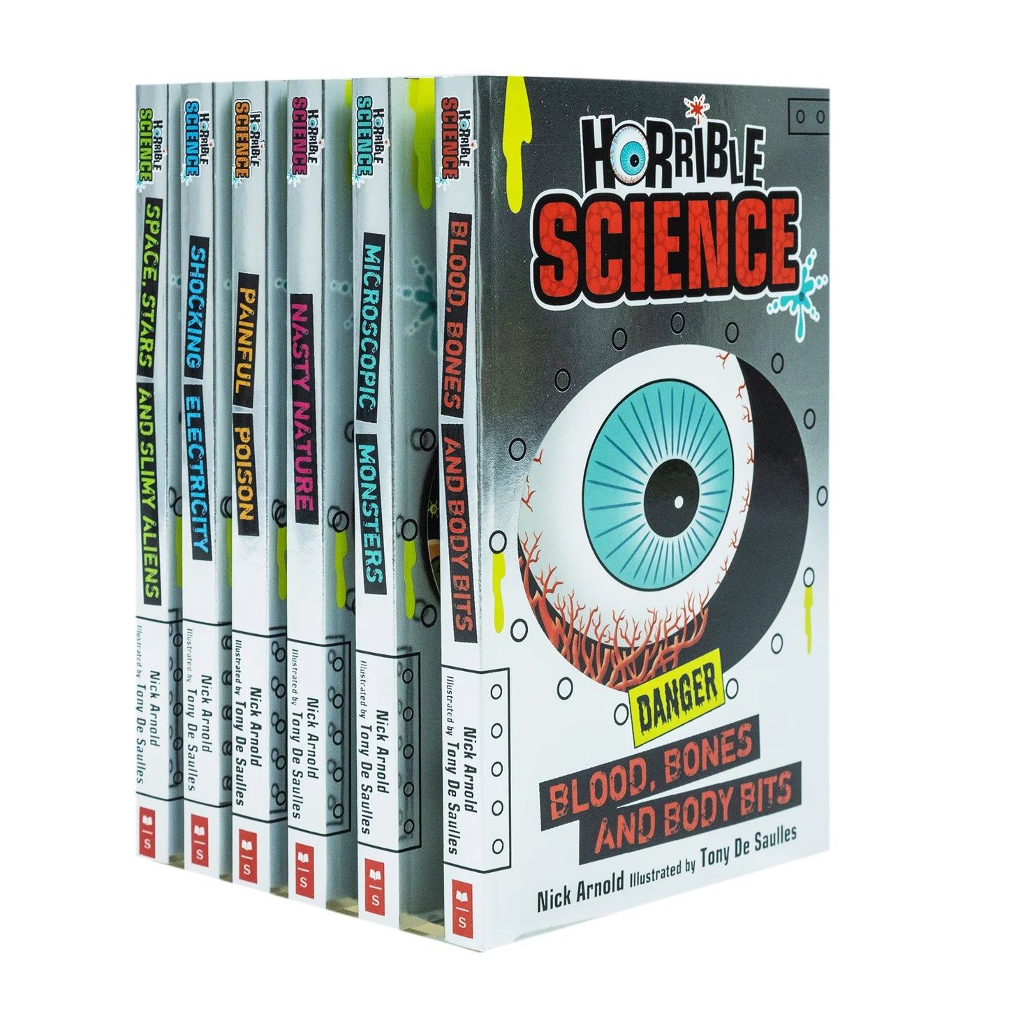 Horrible Science – 6 Book Collection Set: Funny & Fascinating Science Books for Kids Ages 7–12 - By Nick Arnold - Paperback