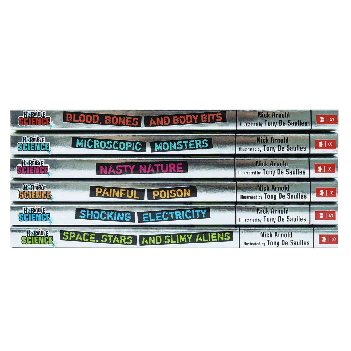 Horrible Science – 6 Book Collection Set: Funny & Fascinating Science Books for Kids Ages 7–12 - By Nick Arnold - Paperback