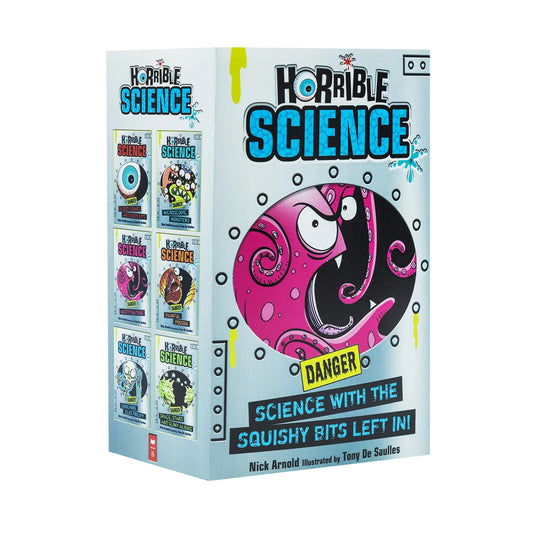 Horrible Science – 6 Book Collection Set: Funny & Fascinating Science Books for Kids Ages 7–12 - By Nick Arnold - Paperback