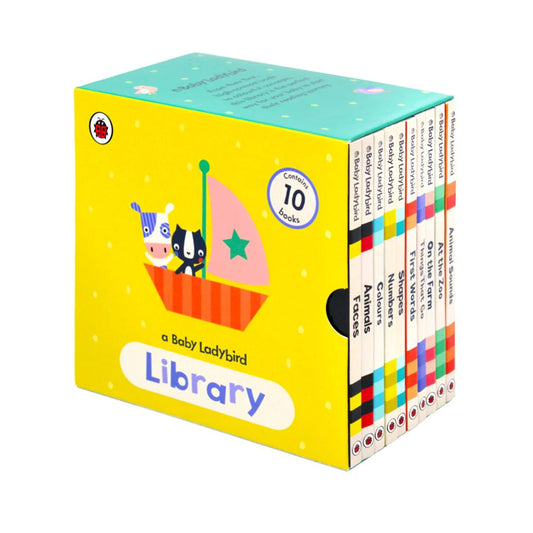 Baby Ladybird Library – 10 Book Set: Early Learning Board Books for Babies & Toddlers - By Ladybird - Board Book