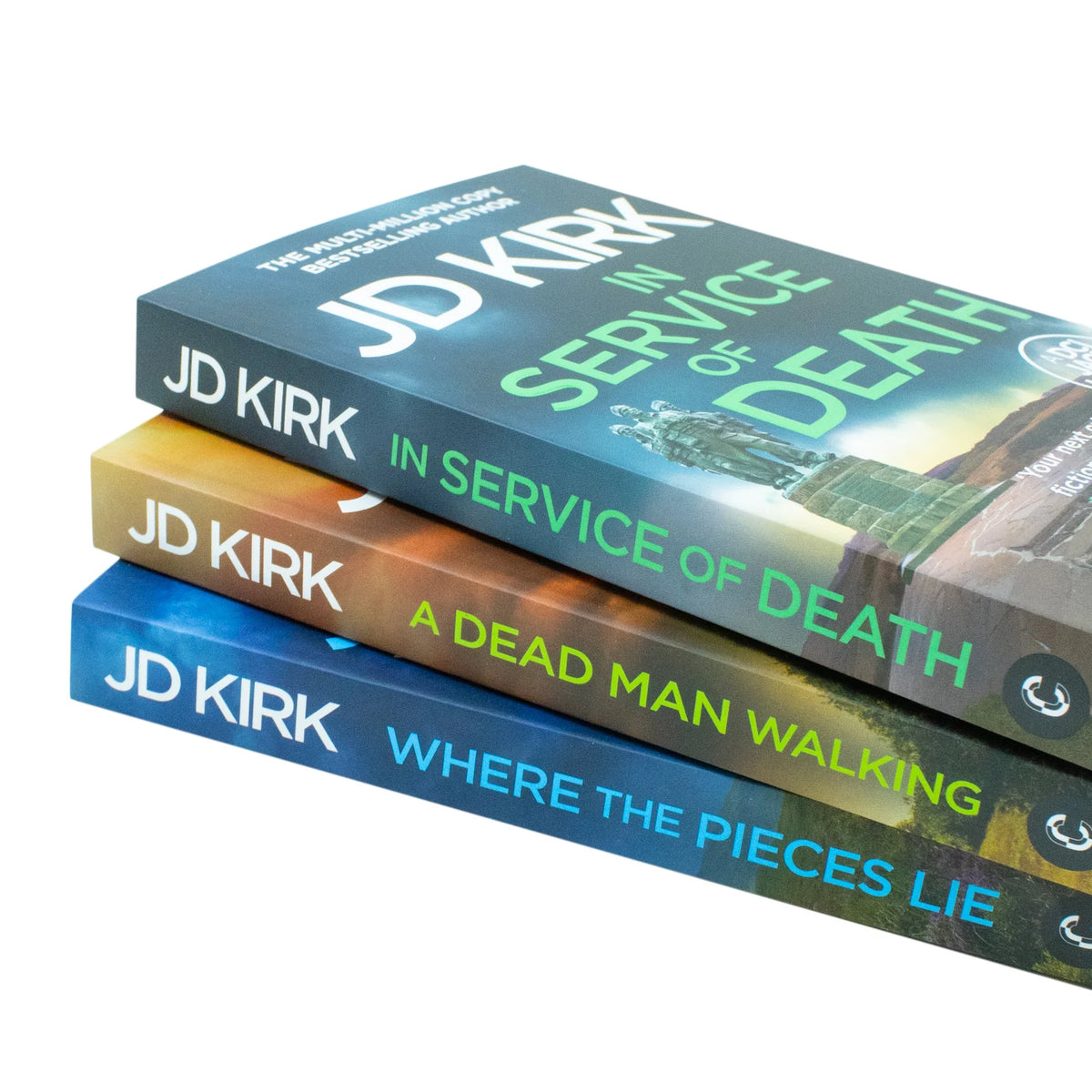 DCI Logan Crime Thrillers – 3 Book Set: In Service of Death, A Dead Man Walking & Where the Pieces Lie - By JD Kirk - Paperback