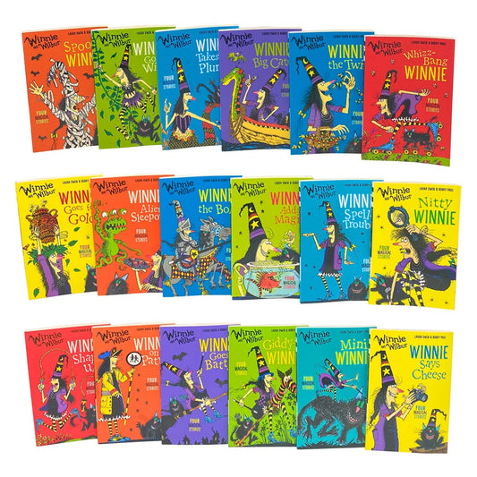 Winnie and Wilbur – 18 Book Set: Illustrated Adventure Stories for Children - By Laura Owen - Paperback