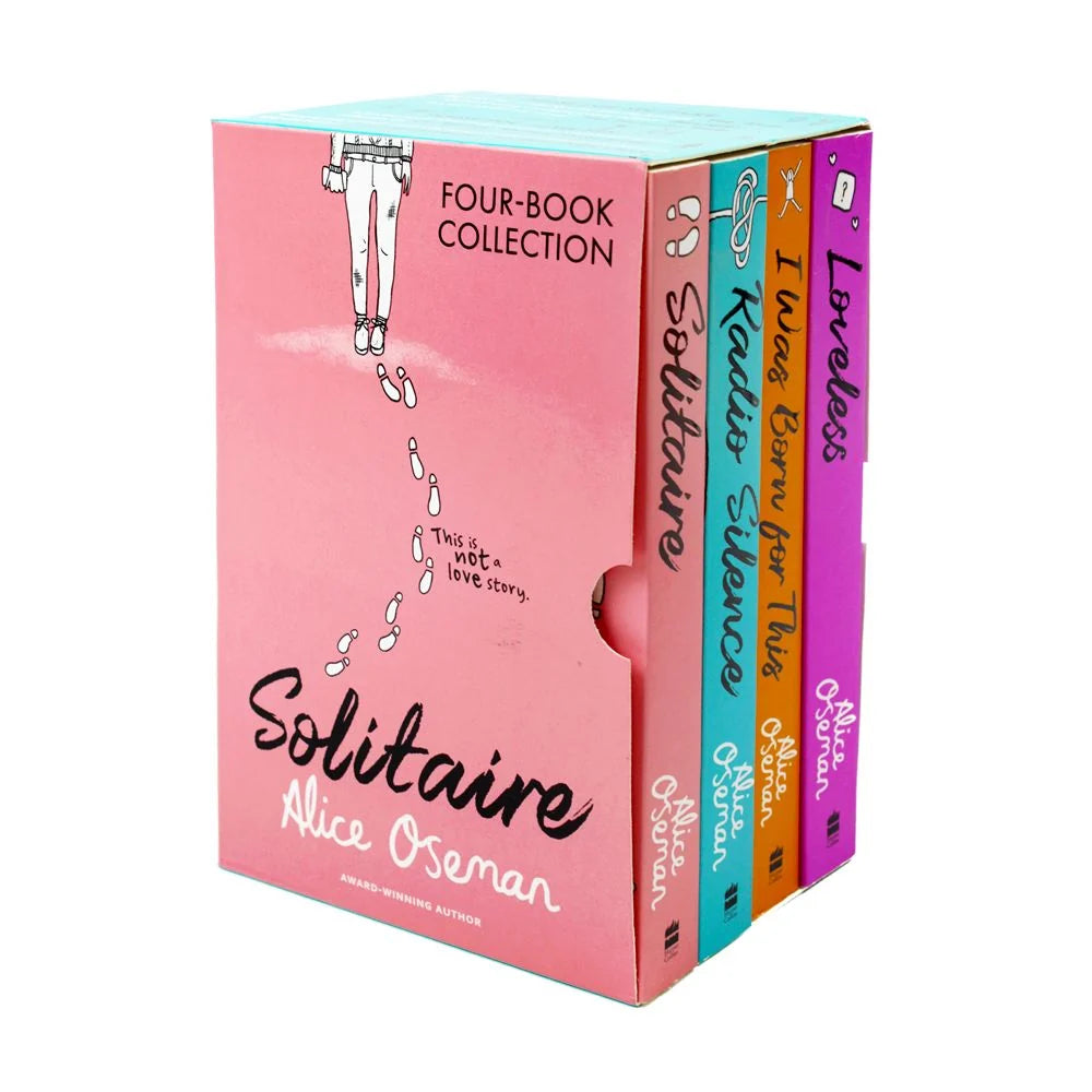 Alice Oseman – 4 Book Collection Set: Solitaire, Radio Silence, I Was Born for This & Loveless - YA Fiction