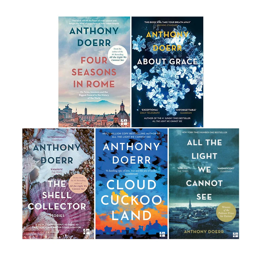 Anthony Doerr Collection – 5 Book Set: All the Light We Cannot See, Cloud Cuckoo Land & More - By Anthony Doerr - Paperback
