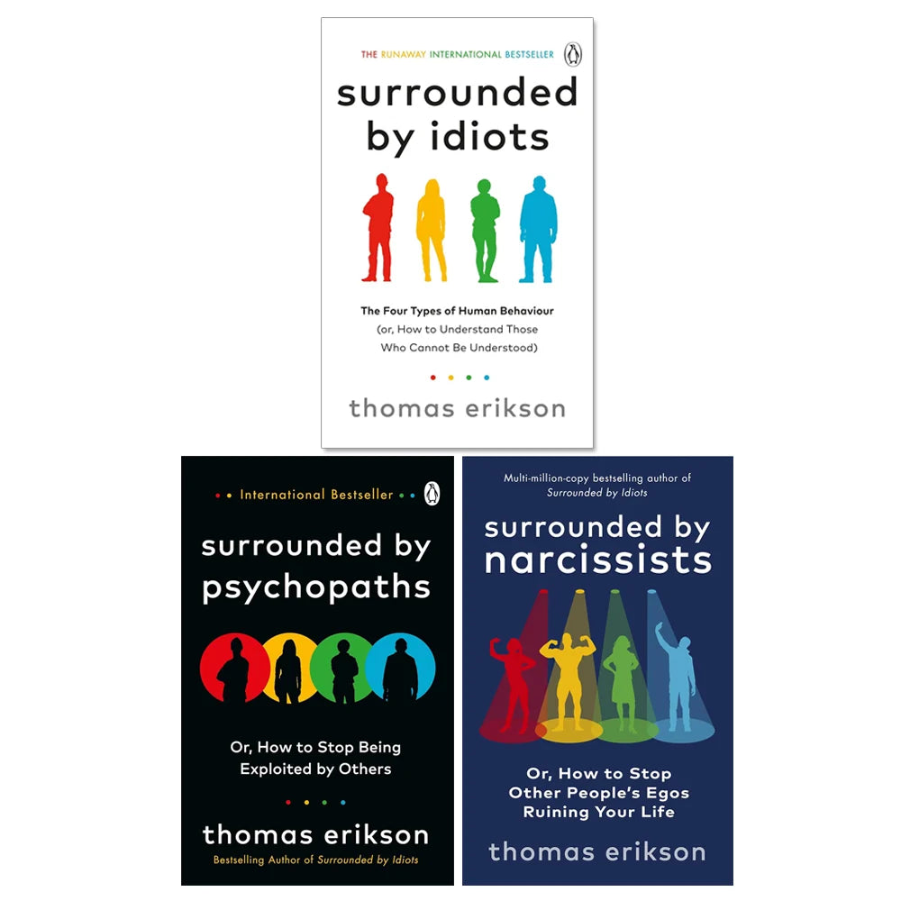 Thomas Erikson Collection – 3 Book Set: Surrounded by Idiots, Surrounded by Psychopaths & Surrounded by Narcissists - Paperback