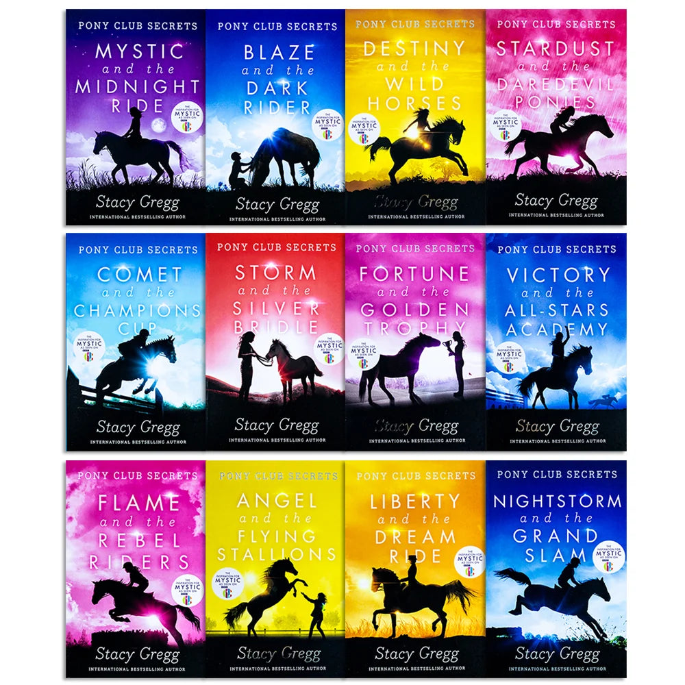 Pony Club Secrets – 12 Book Collection Set: Equestrian Adventures, Ponies, Friendship & Fun - By Stacy Gregg - Paperback