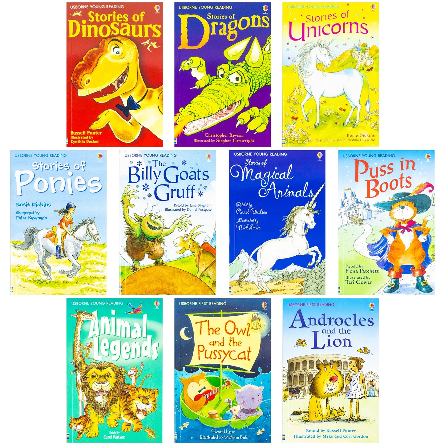 Usborne My Animal Stories Reading Library – 30 Book Collection Box Set: Animal Tales for Young Readers