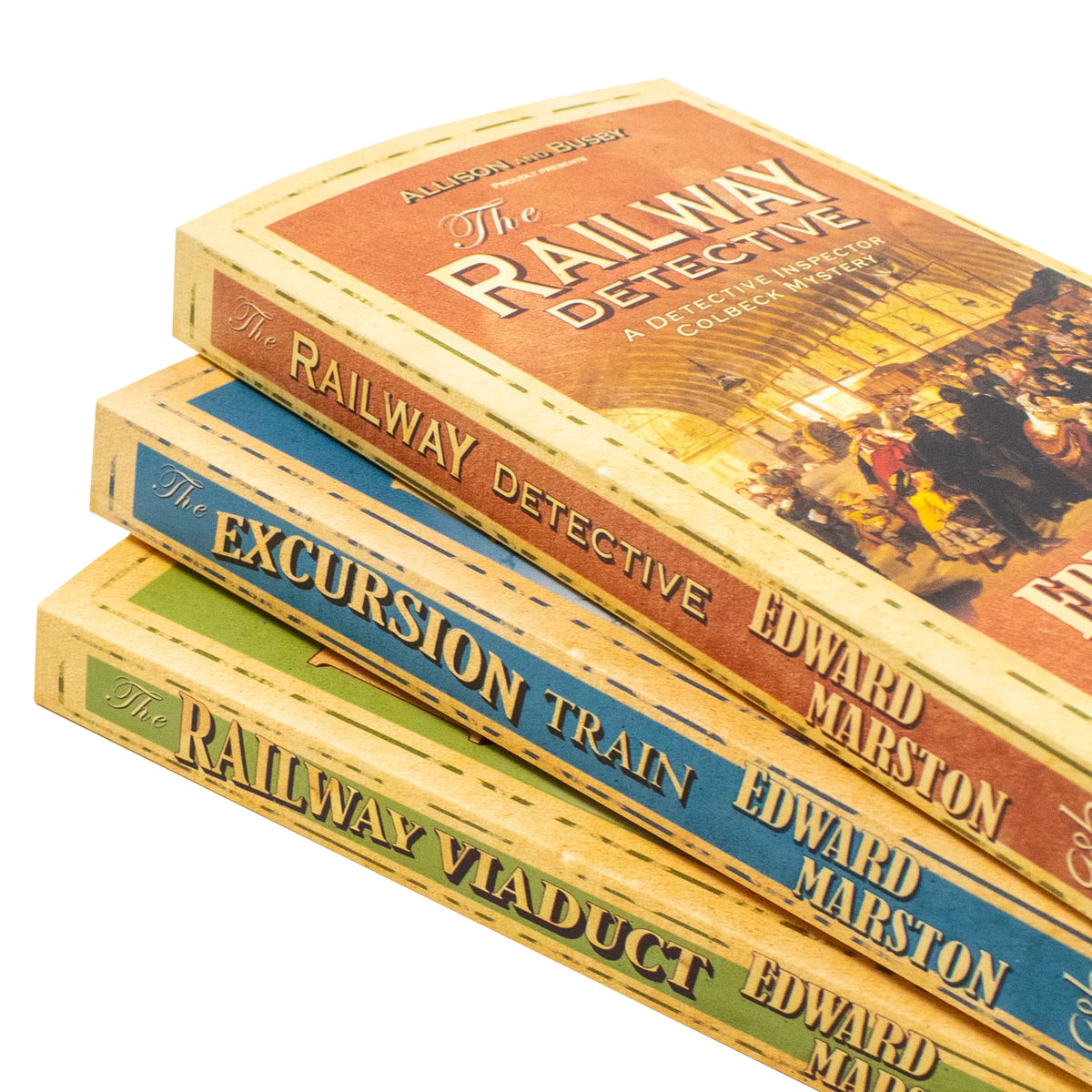 The Railway Detective Series – Books 1–3 Collection: The Railway Detective, The Excursion Train & The Railway Viaduct - By Edward Marston - Paperback