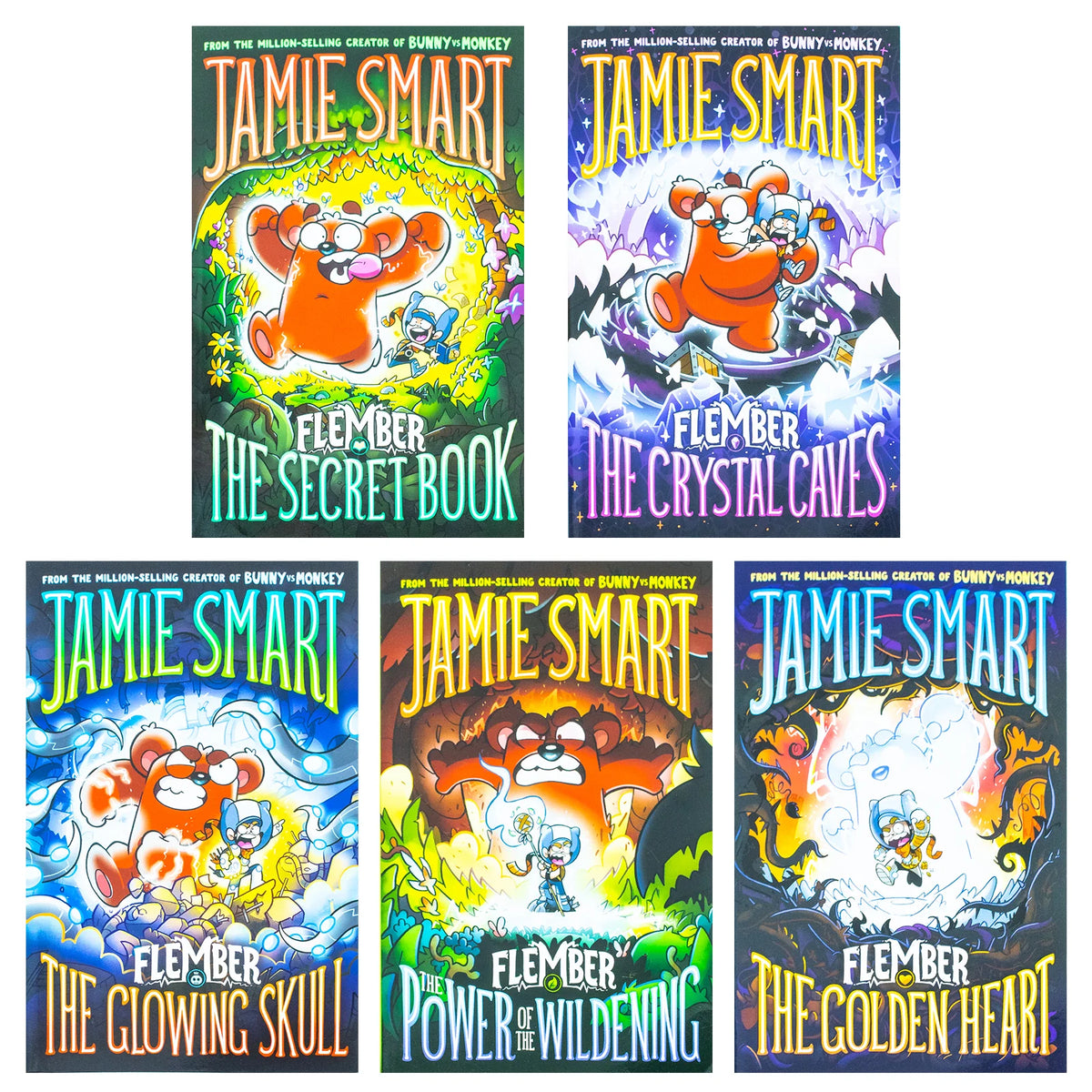 Flember Series Books 1–5 – 5 Book Collection Set: Fantasy Adventures, Magic & Humour - By Jamie Smart