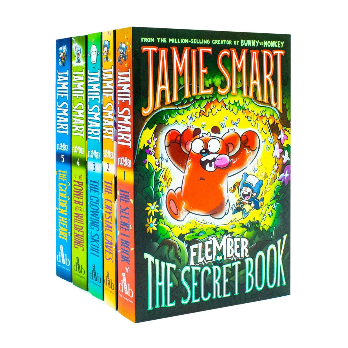 Flember Series Books 1–5 – 5 Book Collection Set: Fantasy Adventures, Magic & Humour - By Jamie Smart