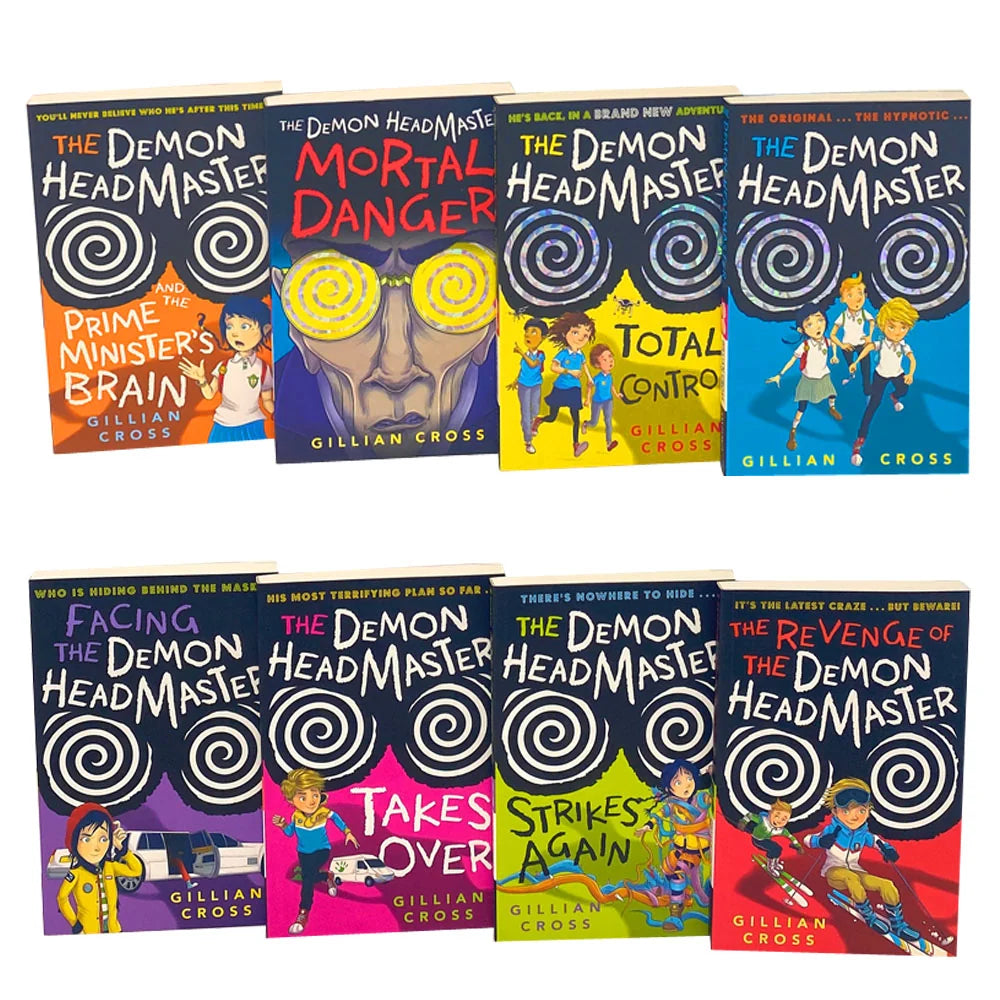 The Demon Headmaster Series – 8 Book Collection Set: Classic Children's Mystery & Adventure - By Gillian Cross