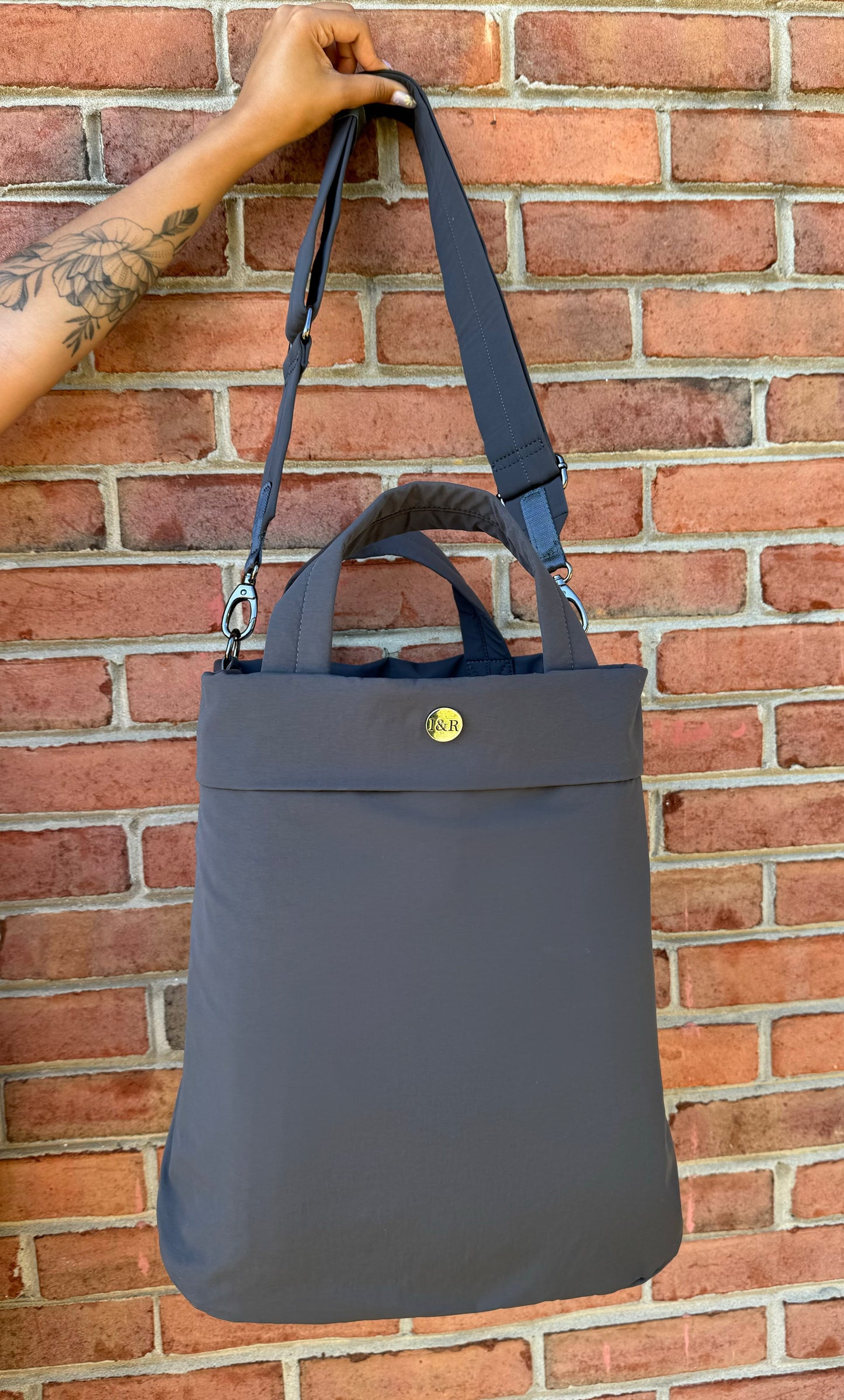 Iris' Favorite Tote Bag (#5003) Large Zippered Canvas Tote Bag - By Iris & Rainbow