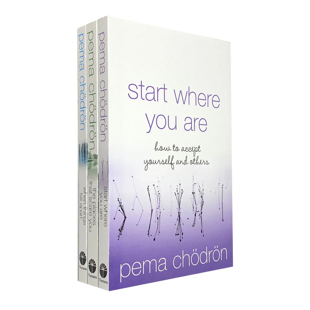 Pema Chödrön – 3 Book Collection Set: When Things Fall Apart, Start Where You Are & The Places That Scare You - By Pema Chödrön